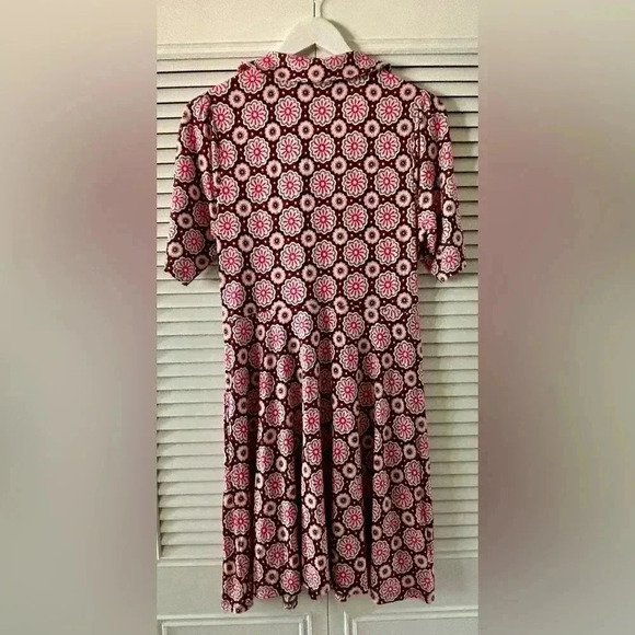 Boden Women’s Jersey Faux Wrap Dress 60’s Floral Print NWT SZ 10 - Picture 2 of 10